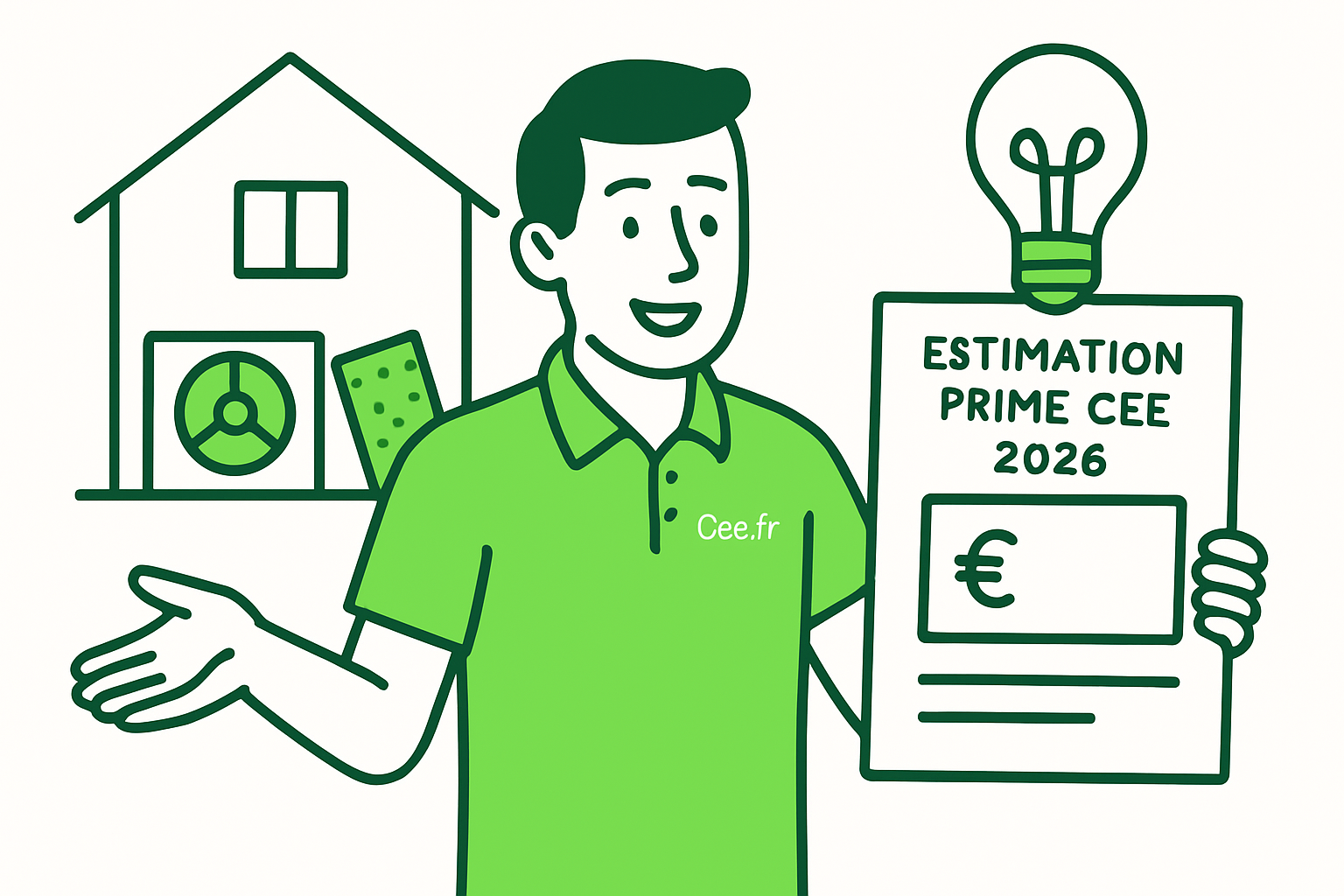 calculez facilement votre prime cee 2026 grâce à notre simulateur en ligne avec montants actualisés. estimez votre aide financière pour vos travaux d'économie d'énergie dès maintenant.