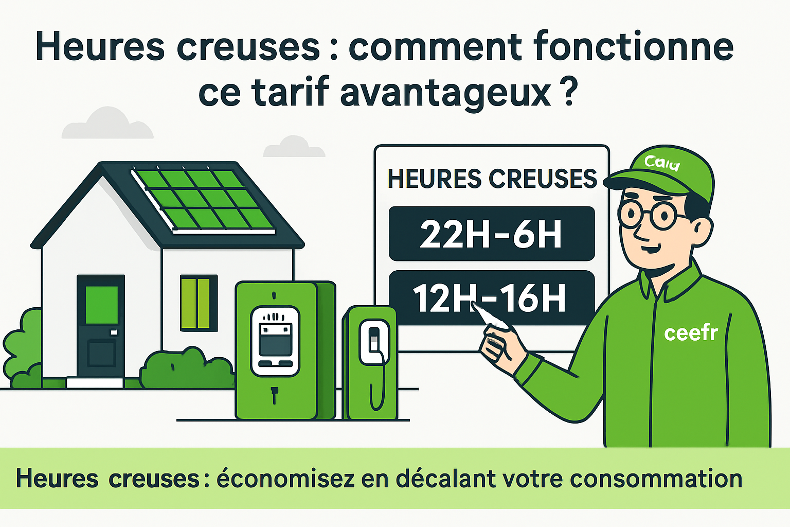 découvrez comment fonctionnent les heures creuses et profitez de ce tarif avantageux pour économiser sur votre consommation d'électricité.