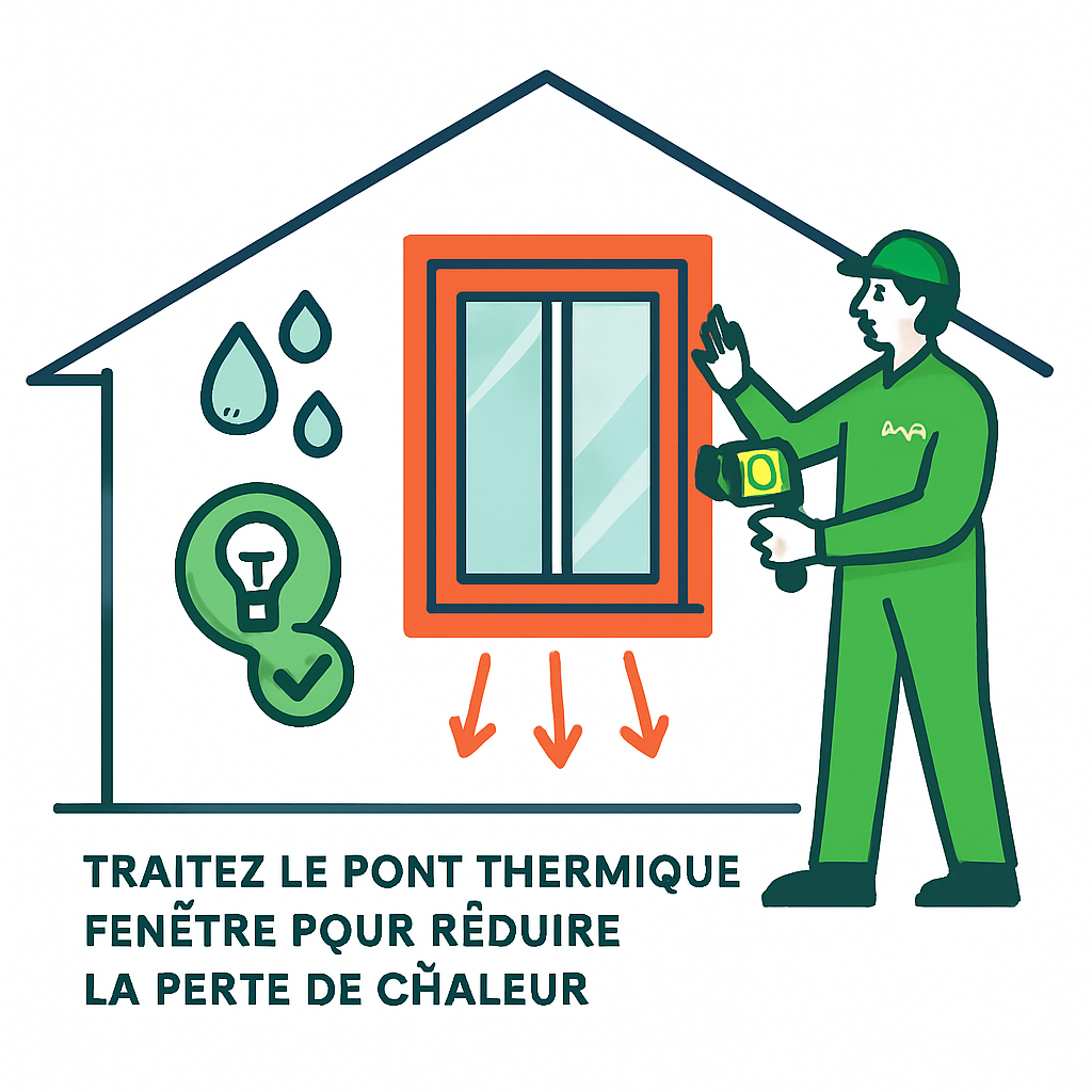découvrez comment identifier et traiter les ponts thermiques aux fenêtres pour améliorer l'isolation de votre habitat et réduire vos pertes d'énergie.
