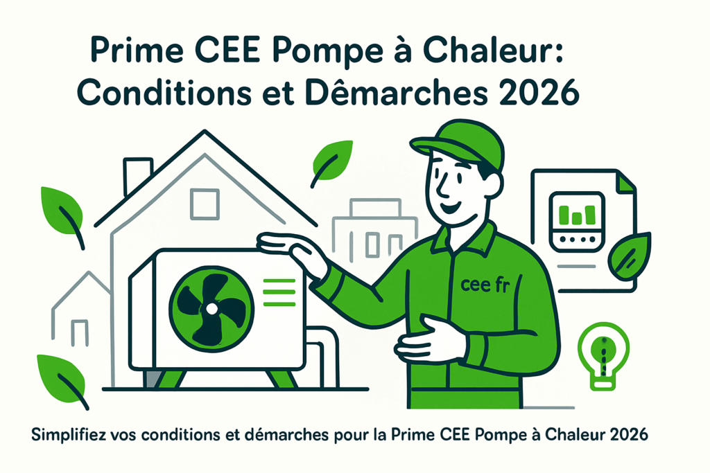 découvrez les conditions et démarches pour bénéficier de la prime cee pompe à chaleur en 2026 et profitez d'aides financières pour vos travaux de rénovation énergétique.