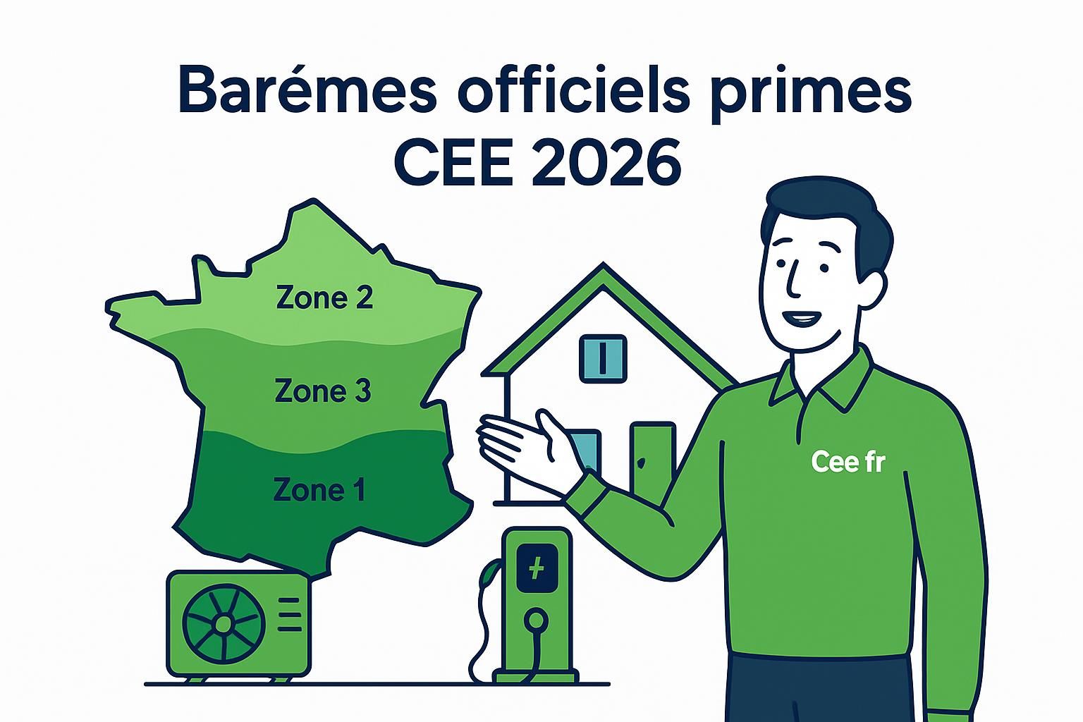 découvrez les barèmes officiels des primes cee pour 2026, avec les montants détaillés selon les zones géographiques. informez-vous pour bénéficier des aides énergétiques adaptées.