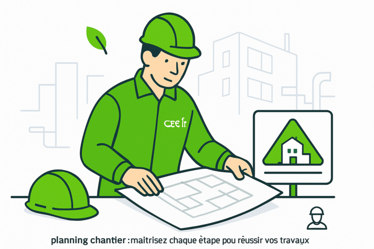 découvrez les étapes essentielles du planning chantier pour organiser efficacement vos travaux et garantir la réussite de votre projet de construction.