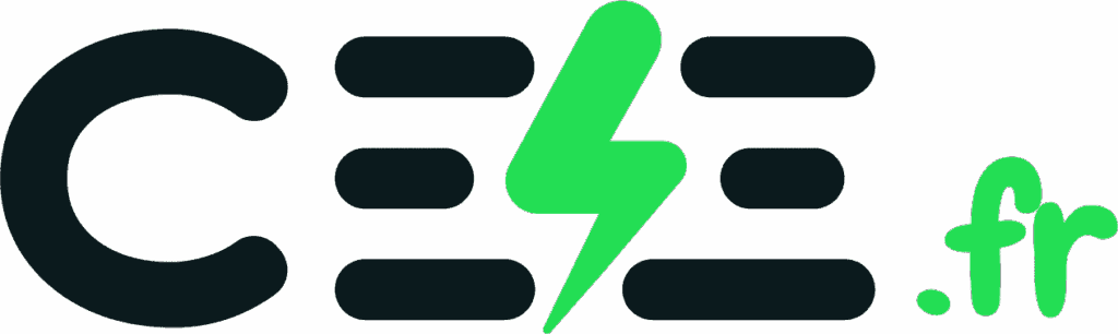 Logo CEE avec éclair vert
