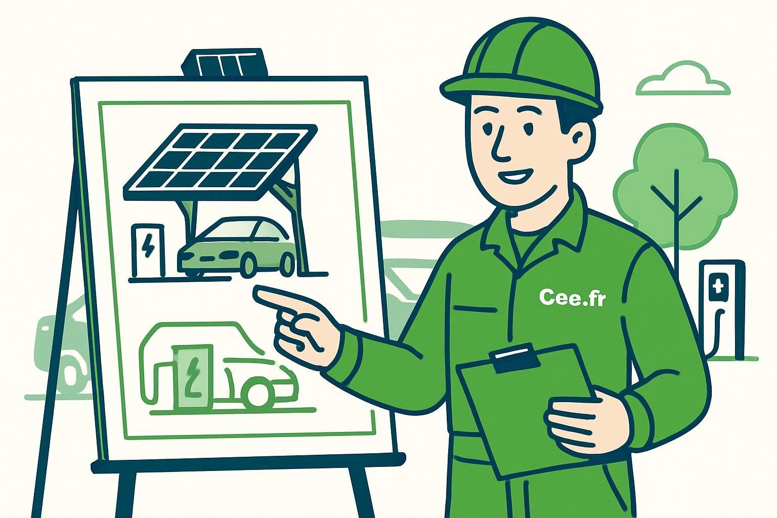 obtenez un devis personnalisé pour l'installation d'ombrières photovoltaïques sur votre parking et calculez facilement vos coûts d'investissement et de rendement énergétique.