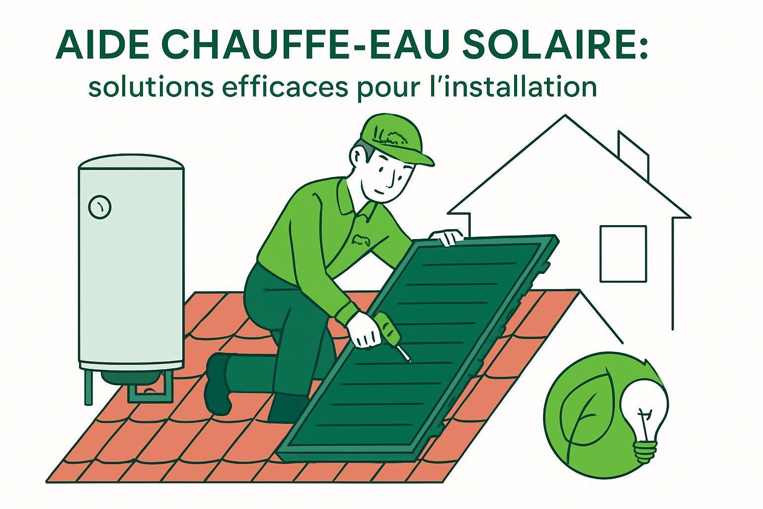 découvrez des solutions efficaces pour l'installation de votre chauffe-eau solaire et bénéficiez d'aides financières pour optimiser votre installation énergétique.
