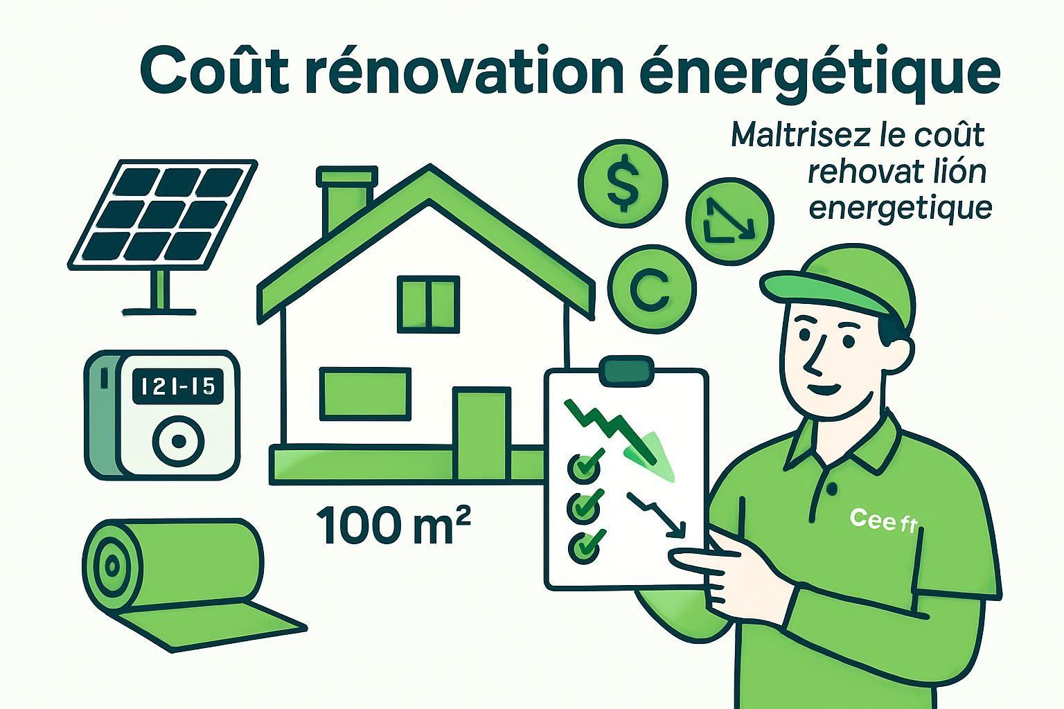 découvrez les coûts estimatifs pour la rénovation énergétique d'une maison de 100 m² et préparez votre budget en toute sérénité.